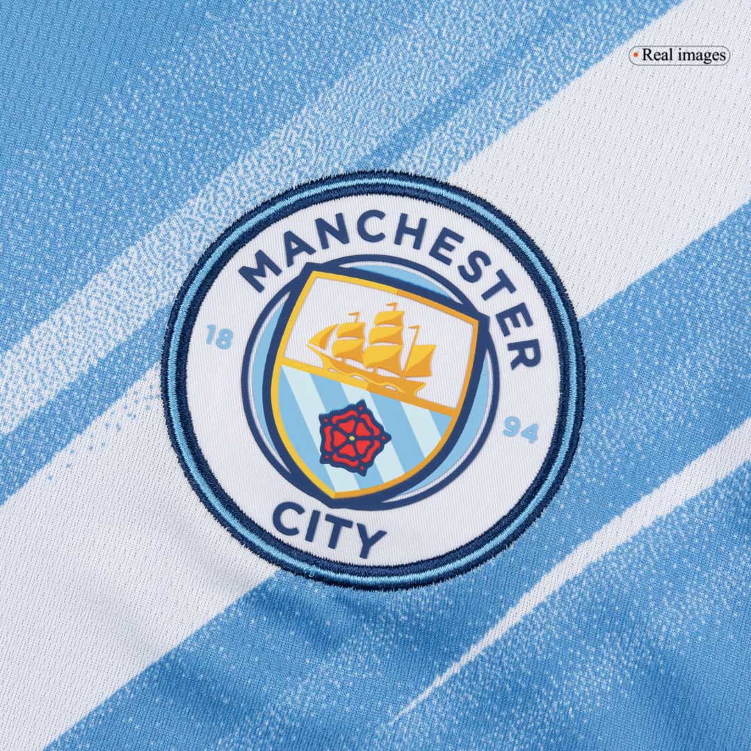 Męski Zestaw Domowa Manchester City (Koszulka + Spodenki + Skarpety) 2025/26 [PREMIUM]