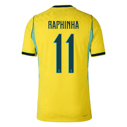 Męska koszulka Brazylii domowa RAPHINHA #11 wersja zawodnicza - Mundial 2026