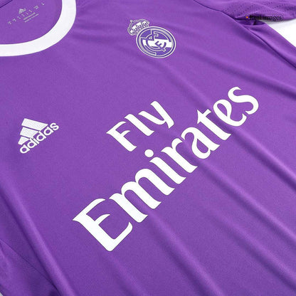 Męska Koszulka Retro Wyjazdowa Real Madrid 2016/17 z Długim Rękawem - Topowe Koszulki Pilkarskie Sklep Internetowy