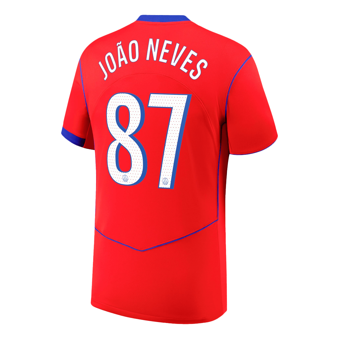 Męska Koszulka Trzecia Wyjazdowa PSG JOÃO NEVES #87 2025/26