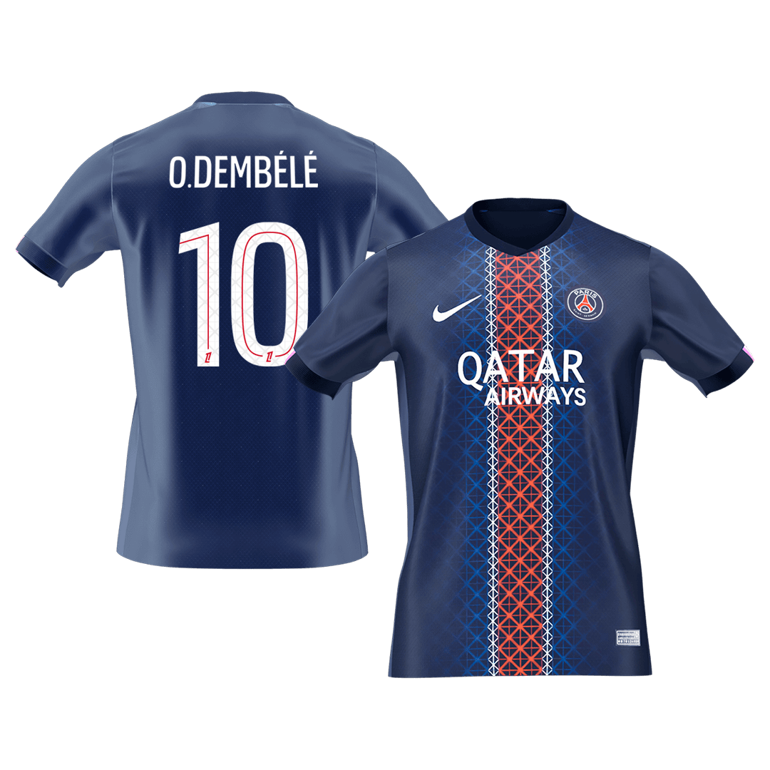 Męska Koszulka Domowa PSG O.DEMBÉLÉ #10 2025/26 [PREMIUM]