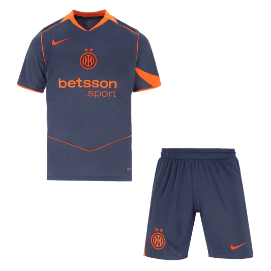 Męski Zestaw Trzecia Wyjazdowa Inter Milan (Koszulka+Spodenki) 2025/26 - Topowe Koszulki Pilkarskie Sklep Internetowy