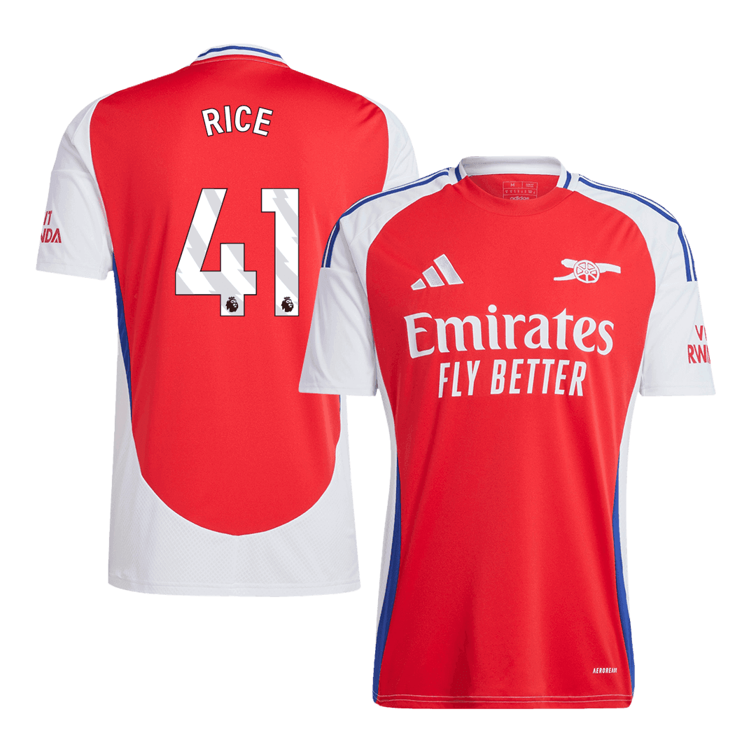 Męska Koszulka Domowa Arsenal RICE #41 2024/25 - Topowe Koszulki Pilkarskie Sklep Internetowy