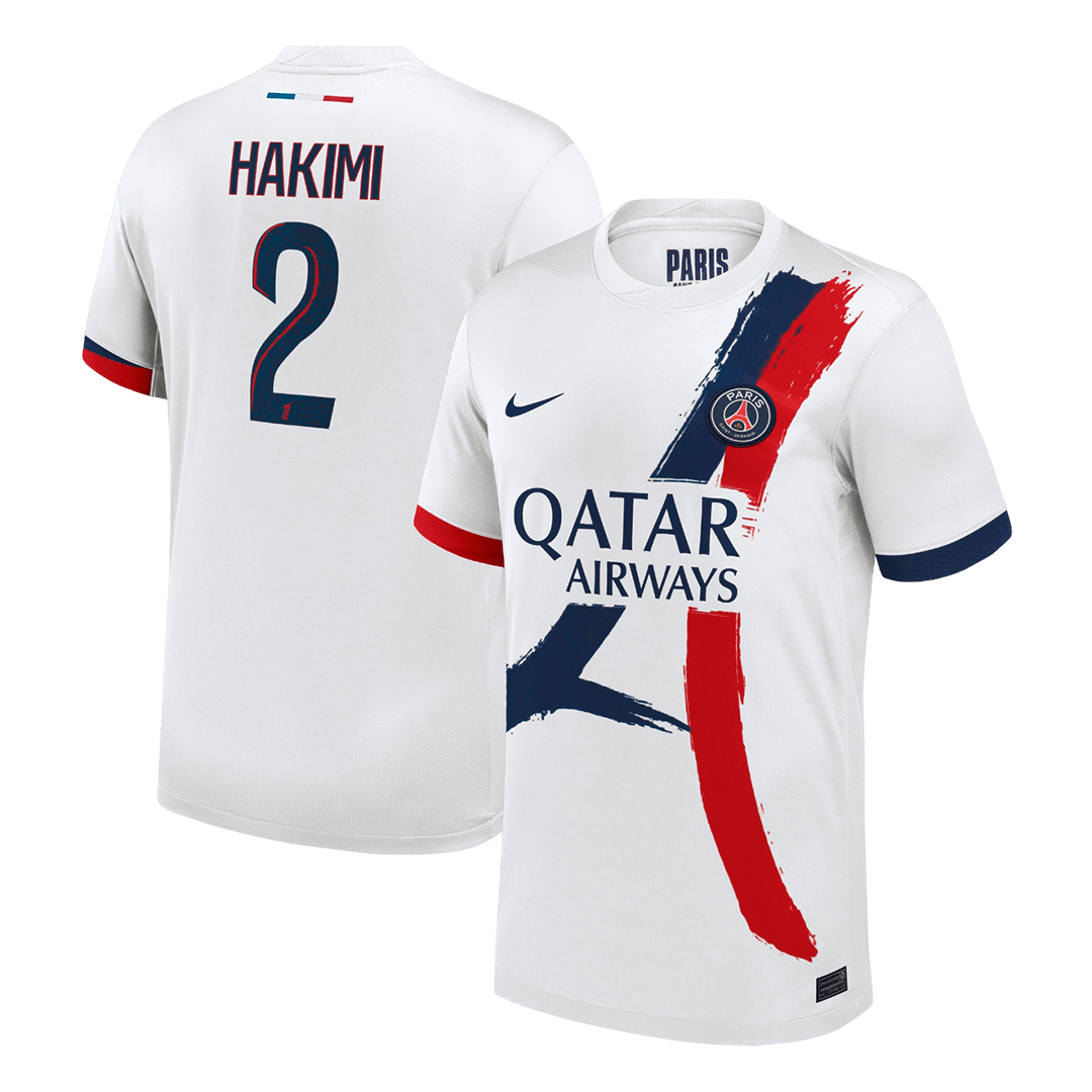 Męska Koszulka Wyjazdowa PSG HAKIMI #2 Wersja Piłkarska 2025/26 - Slim Fit
