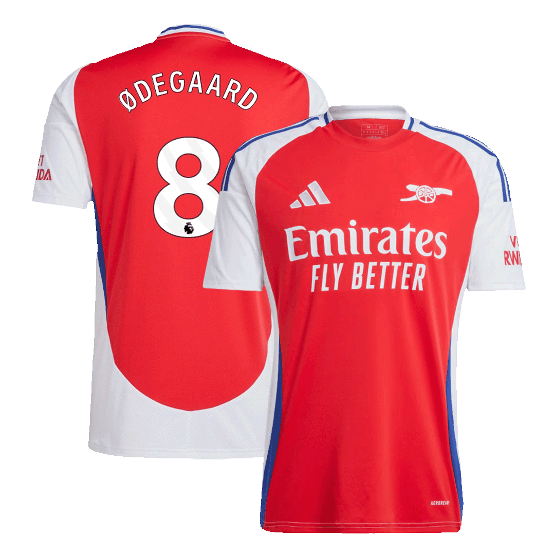 Koszulka Arsenal domowa 2024/25 ØDEGAARD #8 - Topowe Koszulki Pilkarskie Sklep Internetowy