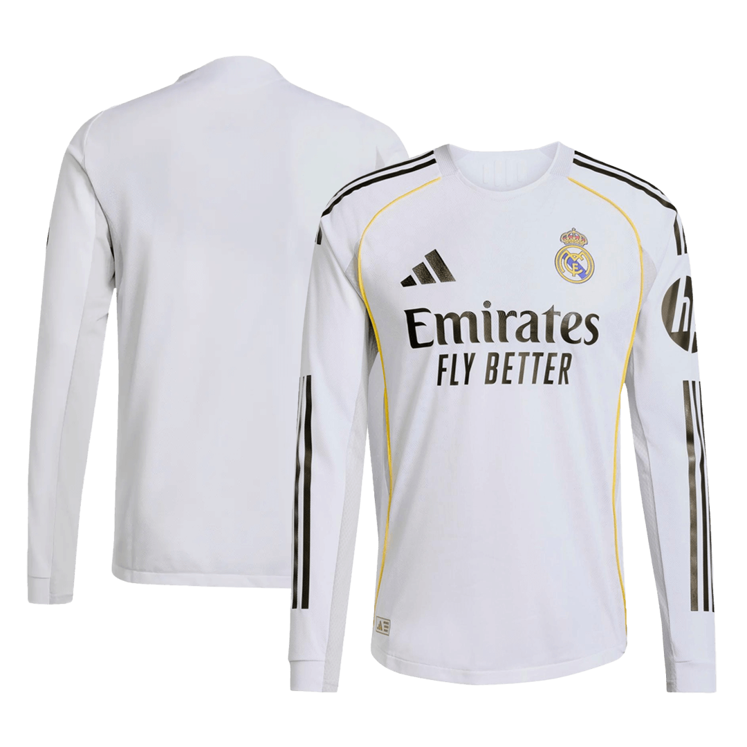 Męska Koszulka Domowa Real Madrid Wersja Piłkarska 2025/26 - Slim Fit