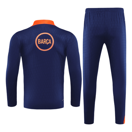 Juniorski Barcelona Bluza z zamkiem Komplet Dresowy 2025/26