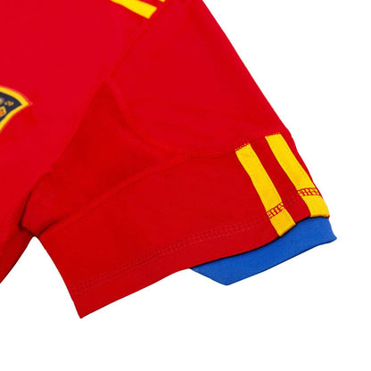 Męska Koszulka Retro Domowa Spain World Cup A. INIESTA #6 2010 - Topowe Koszulki Pilkarskie Sklep Internetowy