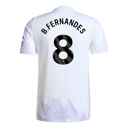 Męska Koszulka Wyjazdowa Manchester United B.FERNANDES #8 Wersja Piłkarska 2025/26 - Slim Fit - Topowe Koszulki Pilkarskie Sklep Internetowy
