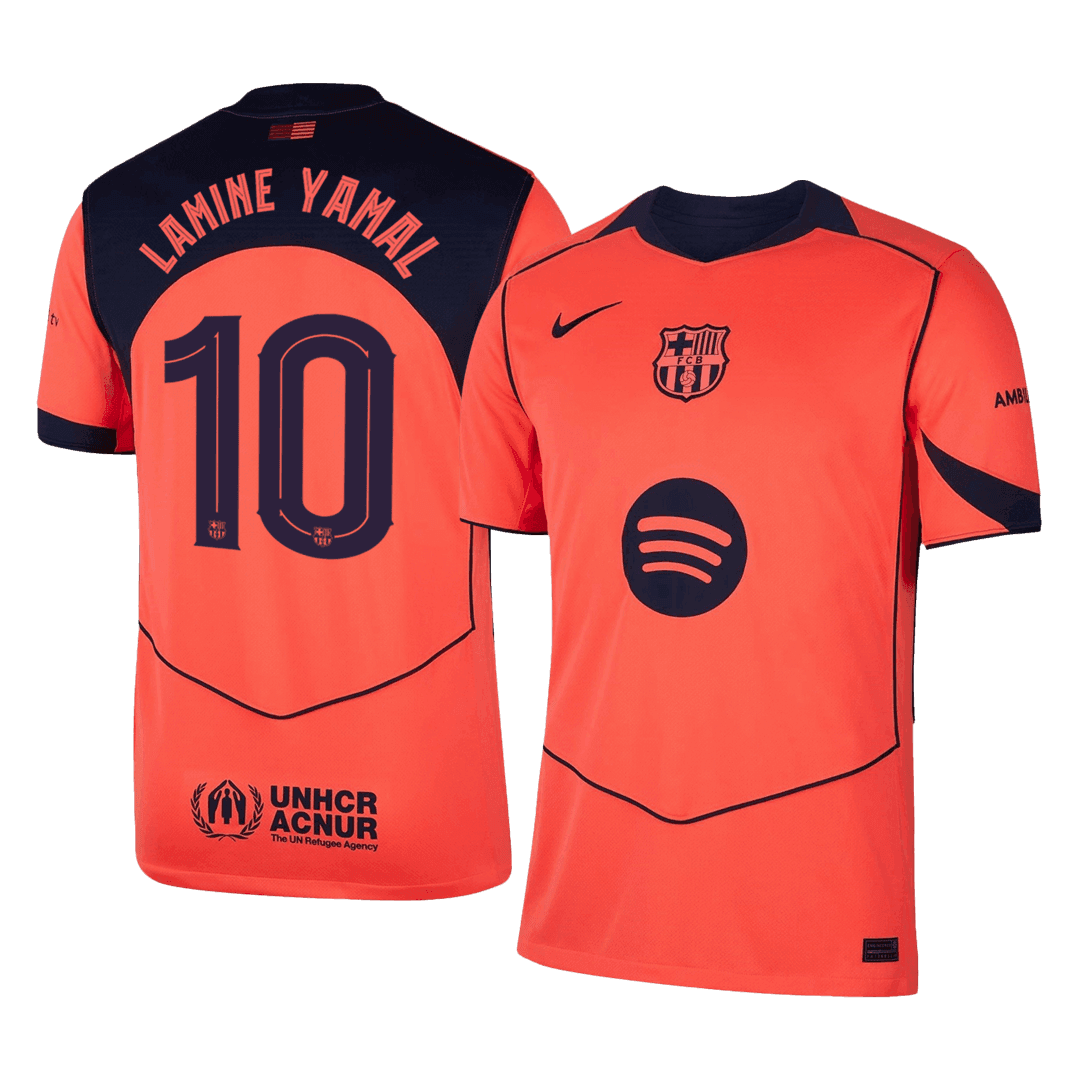 Męska Koszulka Trzecia Wyjazdowa Barcelona LAMINE YAMAL #10 2025/26 - UCL - Topowe Koszulki Pilkarskie Sklep Internetowy