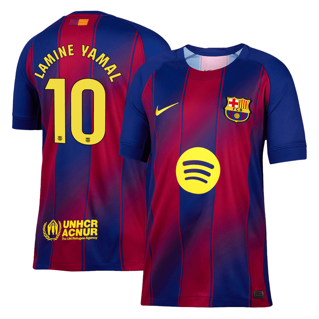 Męska Koszulka Domowa Barcelona LAMINE YAMAL #10 2025/26 - Topowe Koszulki Pilkarskie Sklep Internetowy