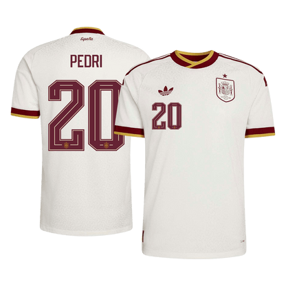 Męska koszulka Hiszpanii wyjazdowa PEDRI #20 wersja zawodnicza - Mundial 2026