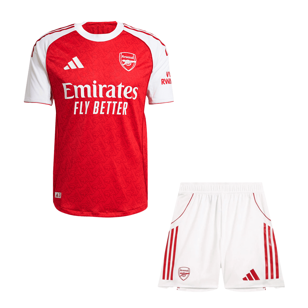 Męski Zestaw Domowa Arsenal Wersja Piłkarska (Koszulka+Spodenki) 2025/26 - Slim Fit