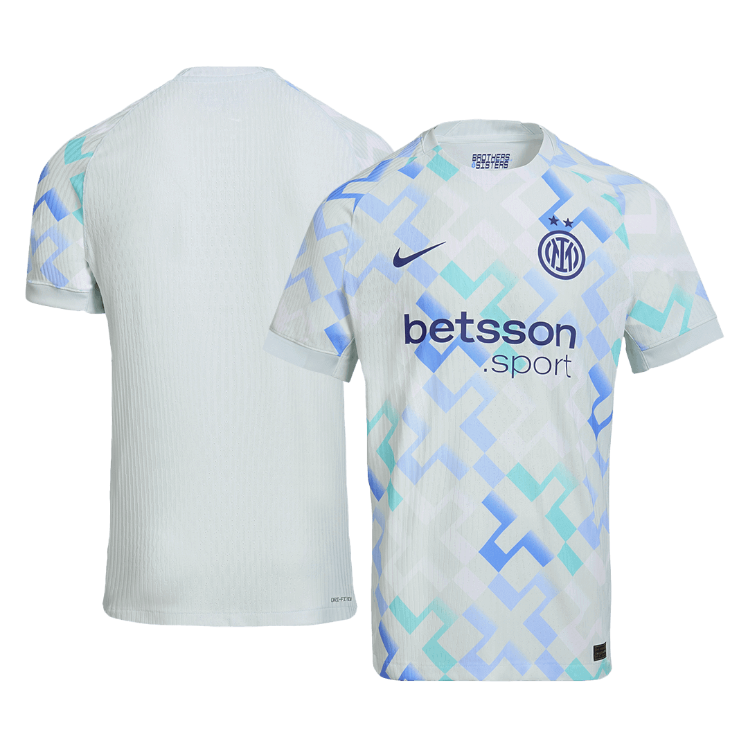 Męska Koszulka Wyjazdowa Inter Milan Wersja Piłkarska 2025/26 - Slim Fit