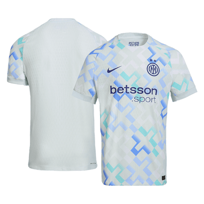 Męska Koszulka Wyjazdowa Inter Milan Wersja Piłkarska 2025/26 - Slim Fit