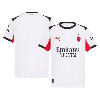 Męska Koszulka Wyjazdowa AC Milan Wersja Piłkarska 2025/26 - Slim Fit - Topowe Koszulki Pilkarskie Sklep Internetowy