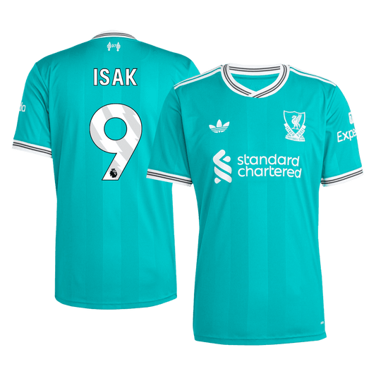 Męska Koszulka Trzecia Wyjazdowa Liverpool ISAK #9 2025/26 - Topowe Koszulki Pilkarskie Sklep Internetowy