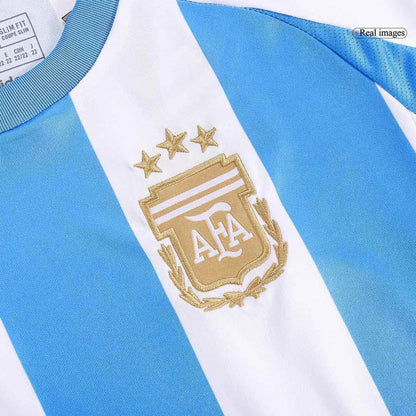Dziecięcy Zestaw Domowy Argentyna MESSI #10 2024 (Koszulka + Spodenki) - Topowe Koszulki Pilkarskie Sklep Internetowy