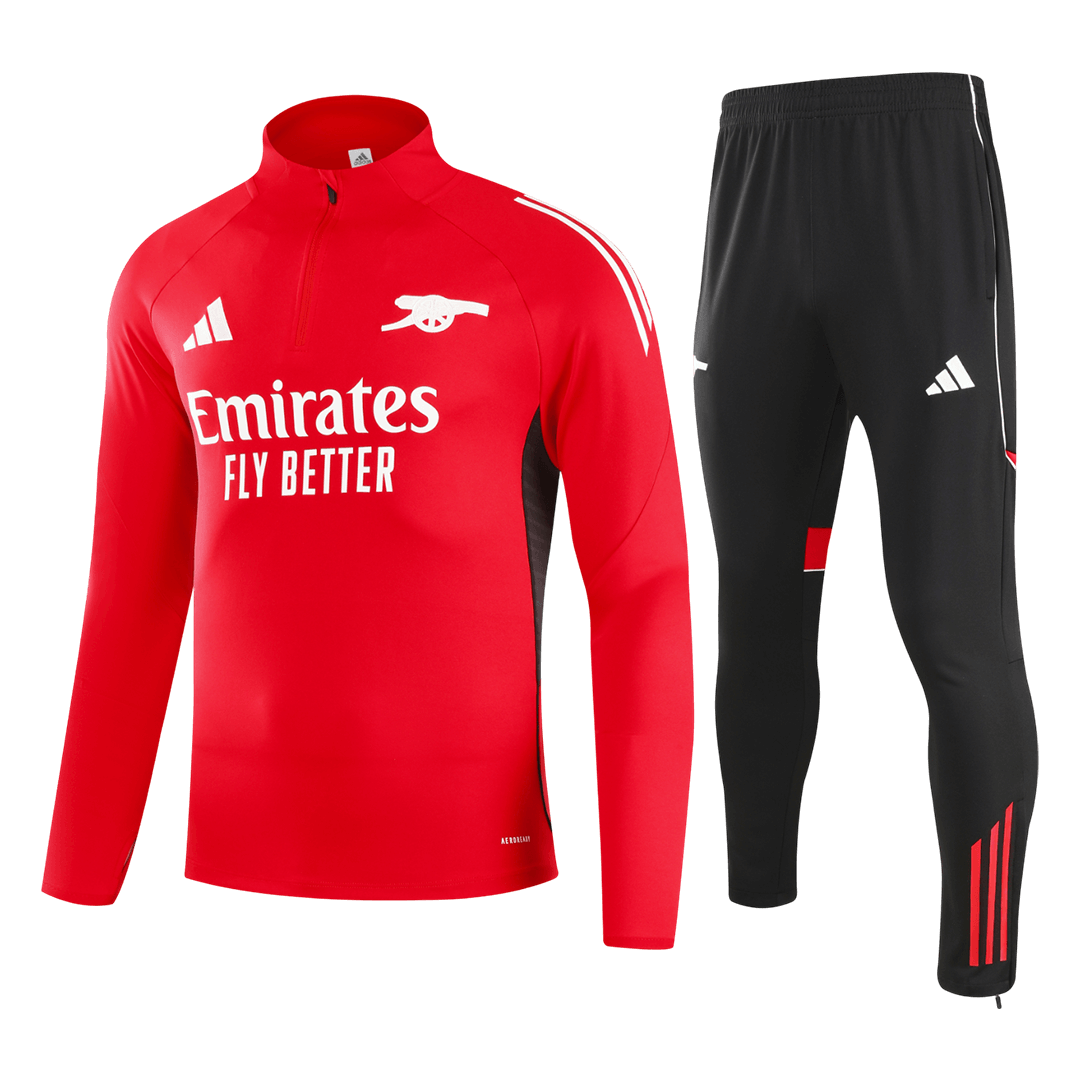 Juniorski Arsenal Bluza z zamkiem Komplet Dresowy 2025/26