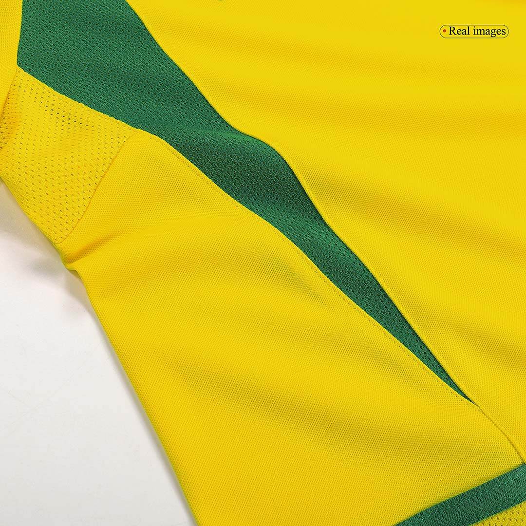 Męska Koszulka Retro Domowa Brazil 2002/03 - Topowe Koszulki Pilkarskie Sklep Internetowy