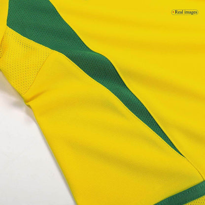 Męska Koszulka Retro Domowa Brazil 2002/03 - Topowe Koszulki Pilkarskie Sklep Internetowy